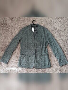 3 Piece Banana Republic Women's Gray Herringbone Blazer Set